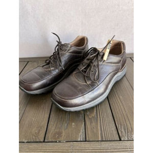 Rockport Mens 11 M Shoes Prowalker Brown Leather Oxford Vibram Soles APM533062